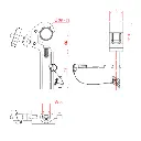 Crochet gâchette rapide "TV" avec récepteur pour spigot 28mm pour tube de 38-51mm, CMU 250kg