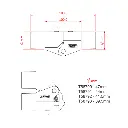 Ensemble coude avec embouts de 39.5mm