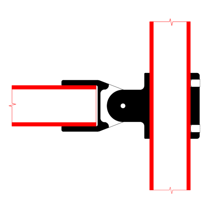 Speedrail T inclinable "ouvrable" en alliage de magnésium pour tube de 48mm