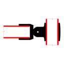 Speedrail T inclinable en alliage de magnésium pour tube de 48mm