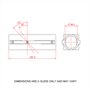 Speedrail croix inclinable 30-45° en alliage de magnésium pour tube de 48mm