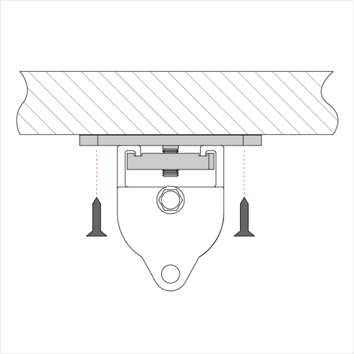 DOUGHTY RAIL - support plafond