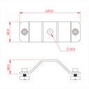 DOUGHTY RAIL - cadre de suspension 25mm