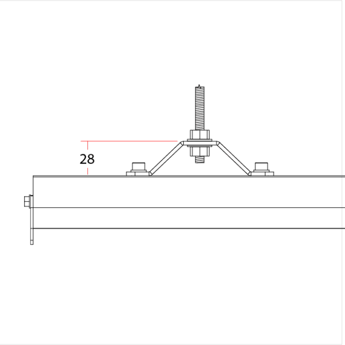 DOUGHTY RAIL - cadre de suspension 25mm