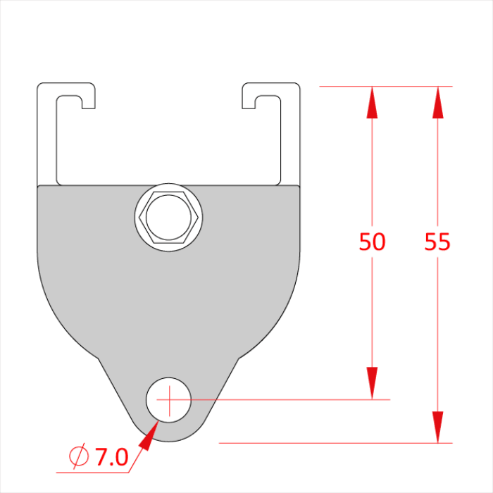 DOUGHTY RAIL - plaque de fin