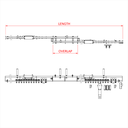 Six-Track ensemble de chevauchement 10m, noir