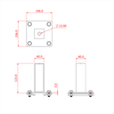 STUDIO RAIL 80 système de suspension M12, noir