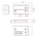 STUDIO RAIL 80 gabarit de perçage