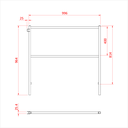 Main courante pour Easydeck 100 cm 