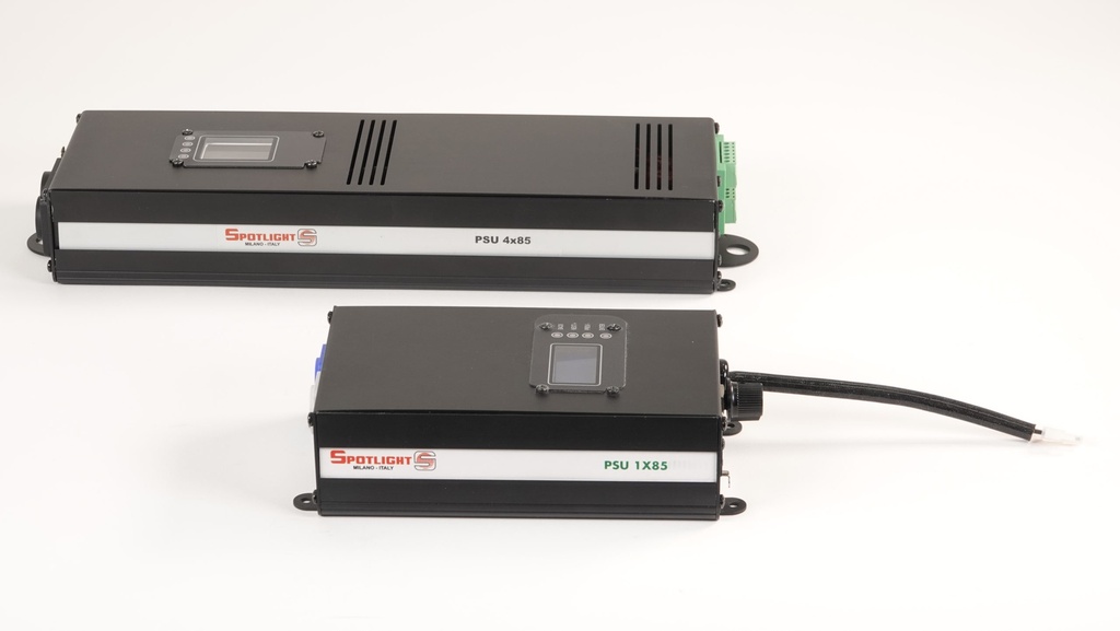  Power supply (multi) for 2-4 units, with Hi-Resolution dimming module, DMX via Screw-Terminal connectors, Wireless-ready