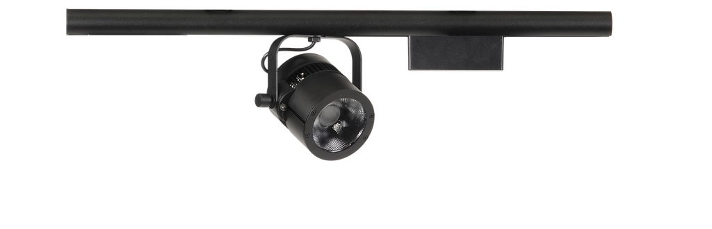 Pinspot 30W, on track 230V, choice of LED: 2700K/3000K/4000K, choice of optics:  10°/15°/26°/36°/60°, DALI, with built-in livetrack adaptor (mod. ONETRACK)