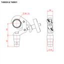 S/L Q/TRIGGER CLAMP WITH HALF CONNECTOR (Black)