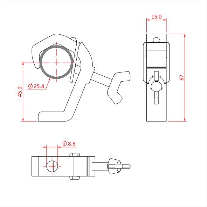 ATOM G CLAMP (Black)