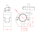 DOUGHTY CLAMP with EASY GRIP HANDLE