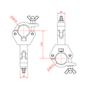 SLIMLINE SWIVEL COUPLER, WLL 750kg