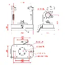 FOLLOWSPOT RAIL MOUNT WLL 50Kg