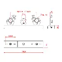 HEAVY DUTY FIXED POINT TRUSS PLATE (200mm - 400mm centres) 