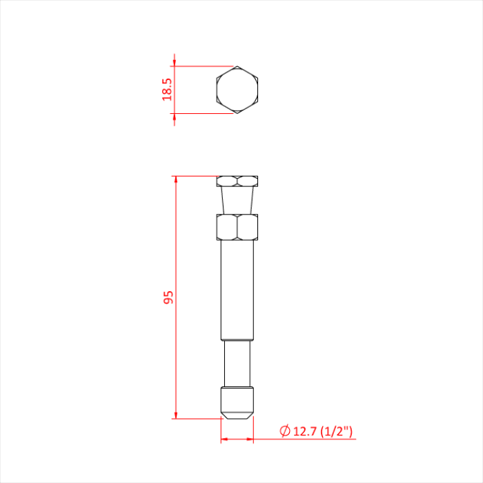 SNAP-IN PIN 12mm 