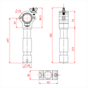 Collier ATOM BIG BEN pour tube de 35mm avec spigot 29mm, CMU 100kg