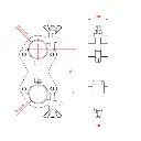 Double collier parallèle fix pour tubes de 48-51mm, CMU 750kg, noir