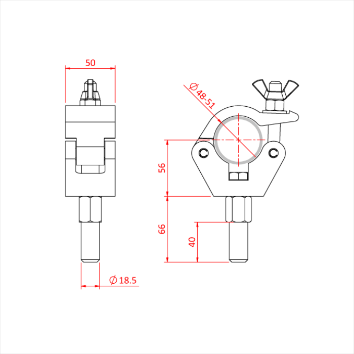 Collier LITTLE TOM avec spigot 19mm