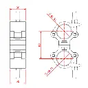 Double collier charge légère parallèle fix pour tubes de 48-51mm, CMU 500kg