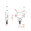 Collier Mammoth MINCE 30mm pour tubes de 60-63mm, CMU 300kg