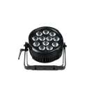 B PAR180RGBW V2 IP66 avec 12 LED RVBB 15 W, 25°, lyre double avec plaque oméga 1/4 de tour et TOPHAT, extracteur d'humidité