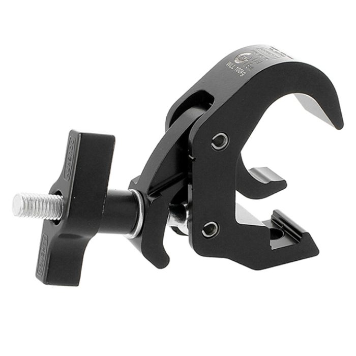 Quick Trigger Clamp BASIC 38-51mm, SLIMLINE Breite 30mm, WLL 100kg, Schwarz