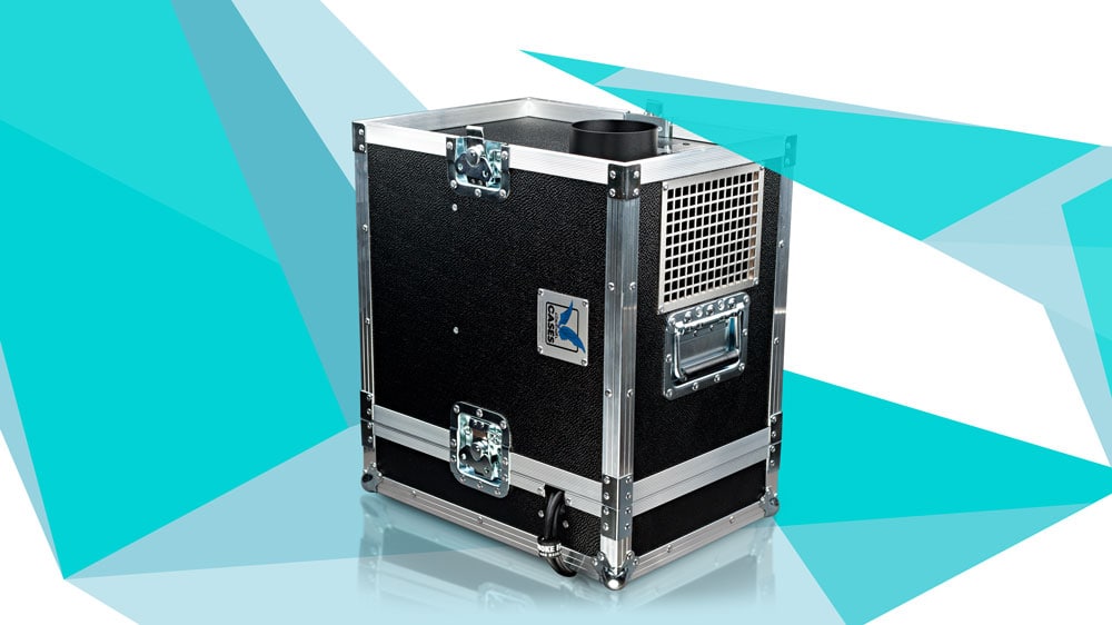 CAPTAIN D. Case 1,3 kW, en flight-case, DMX, fumée permanente