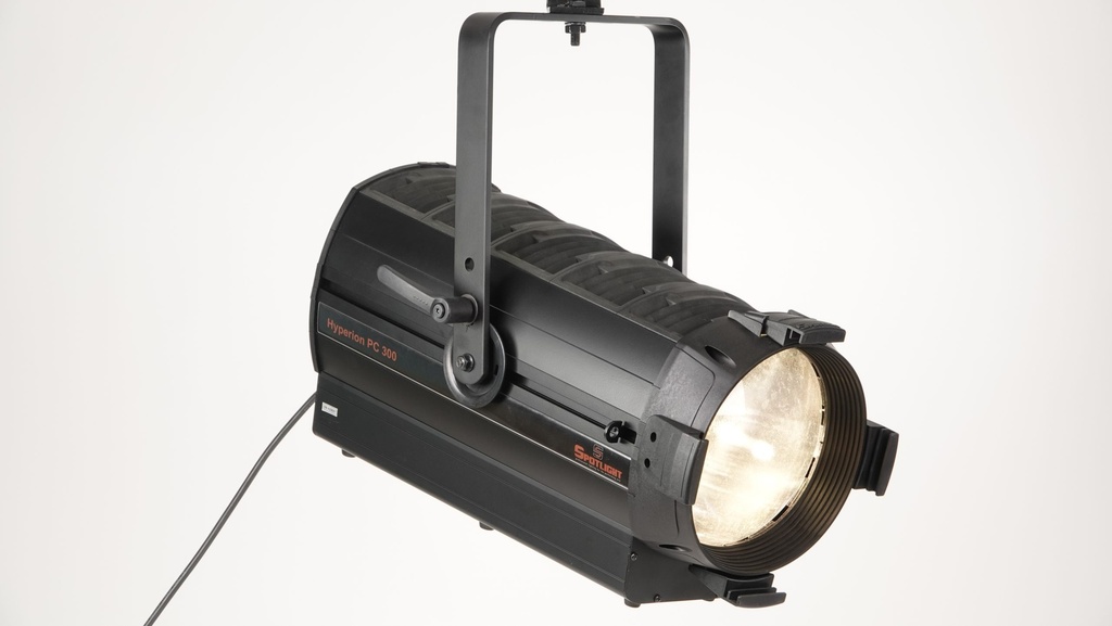 PC LED projecteur Hyperion 300 Watts, blanc froid 5'600°K, zoom 06-45°, DMX + manuel