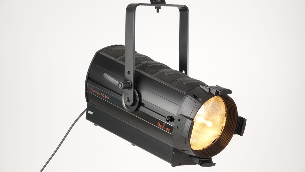 PC LED Hyperion Scheinwerfer 300 Watt, regelbarer Weiss 2'700-6'500°K, Zoom 06-45°, DMX + Manuel