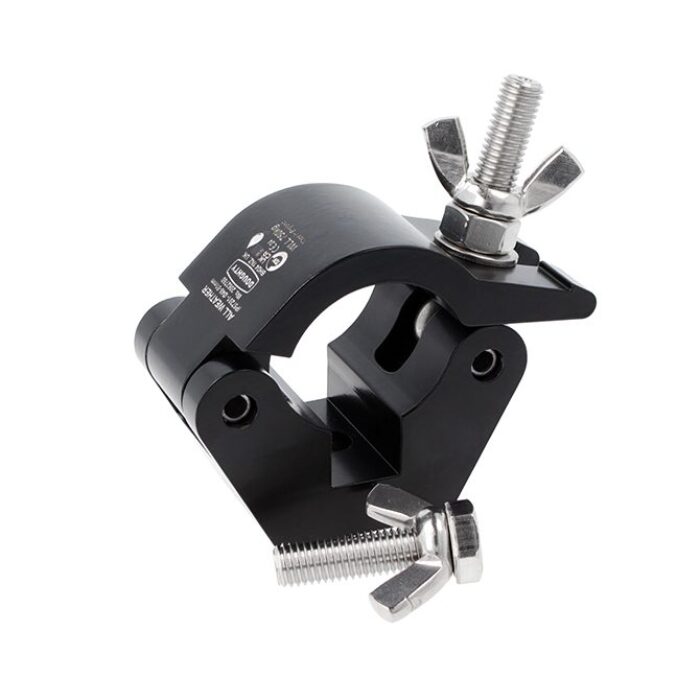 DOUGHTY HOOK CLAMP (Black) - STAINLESS STEEL FIXINGS