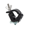 SLIMLINE HOOK CLAMP (Black) - STAINLESS STEEL FIXINGS