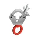 Collier pour tube de 48-51mm avec œillet ROUGE, CMU 500kg