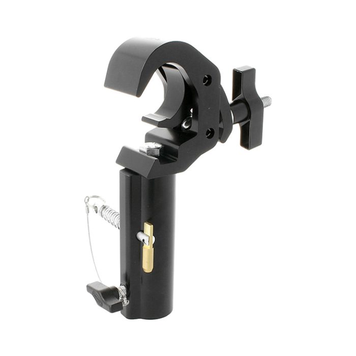 Quick Trigger "TV" Clamp 38-51mm, mit Aufnahme für 28mm TV-Zapfen, WLL 250kg, Schwarz