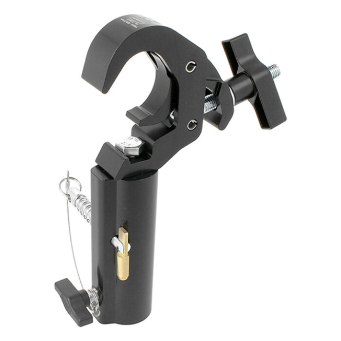 Quick Trigger "TV" Clamp 38-51mm, SLIMLINE Breite 30mm, für 28mm TV-Zapfen, Schwarz