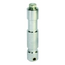 Spigot 28mm avec pas de vis M10, acier, long, spéc. EURO