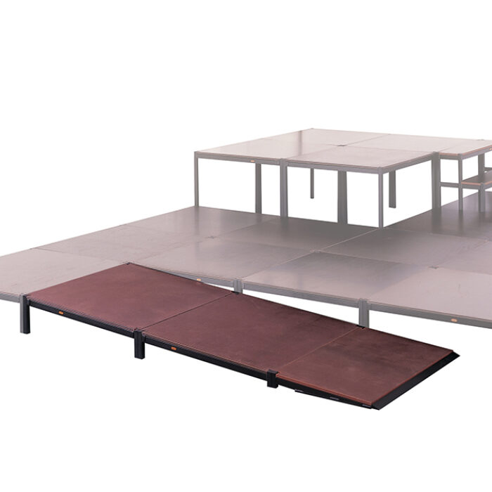 Rampe Easydeck de 100cm avec plateau (hauteur  25cm à 50cm), CMU 500kg/m2