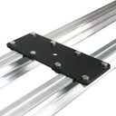 STUDIO RAIL 80 SPACER PLATE (Double Rail) supplied with rail clamps