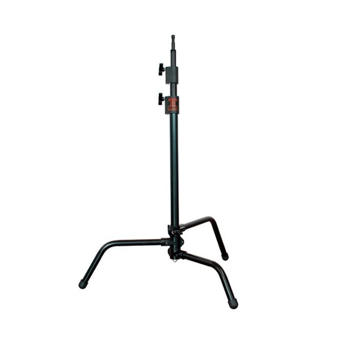 Pied "C" avec spigot 16mm, 118-205cm, CMU 10kg, noir