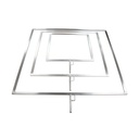 FLAG FRAME 24" X 24" FLAT ALUMINIUM