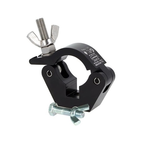 [IP58011] SLIMLINE HOOK CLAMP (Black) - STAINLESS STEEL FIXINGS