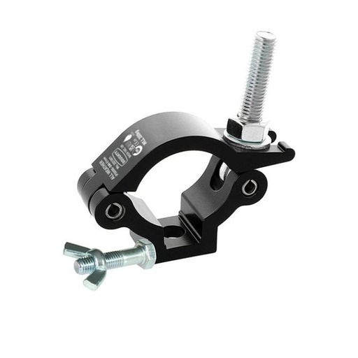 [IP58086] SLIMLINE LIGHTWEIGHT HOOK CLAMP (Black) - STAINLESS STEEL FIXINGS