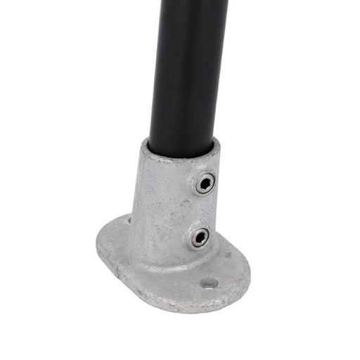 [T17622] Pipe Clamp Boden Anschlussplatte (für Handlauf mit 4-10° Steigungswinkel)