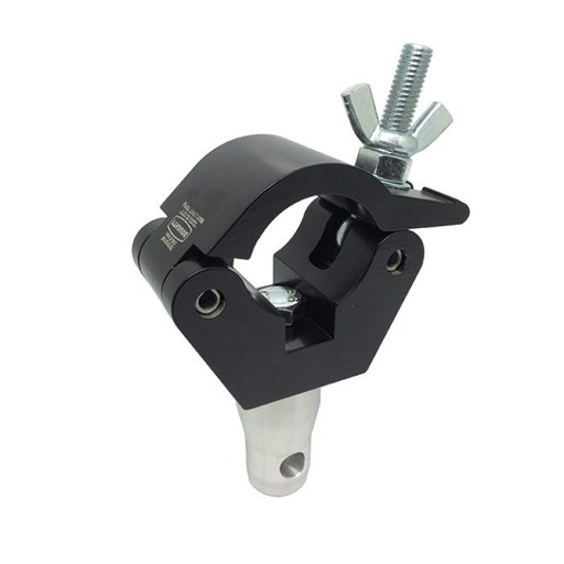 [T45801] Half Coupler Clamp Standard schwrz mit Konusverbinder CCS6 (Prolyte kompatibel)