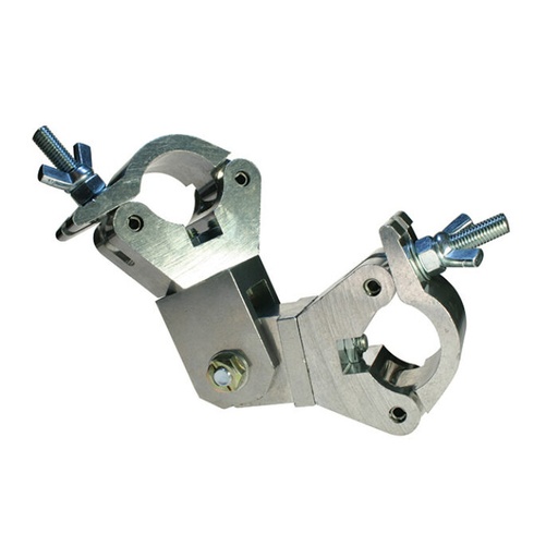 [T57250] PIVOT HINGE Doppel-Rohrschelle mit Gelenk 180° + Drehung 360°, WLL 750kg