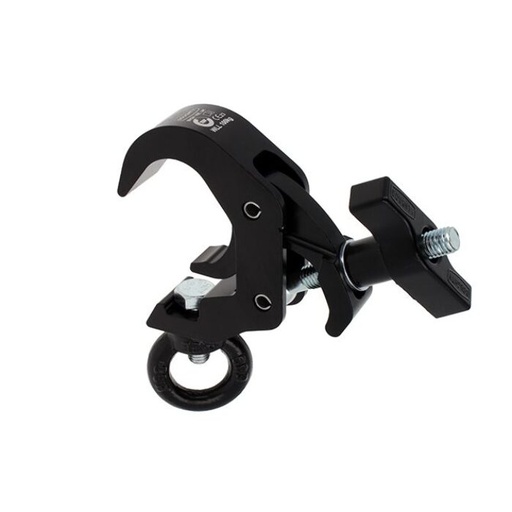 [T58316] QUICK TRIGGER SLIMLINE HANGING CLAMP (M12 eyenut - 340 kg) (black)