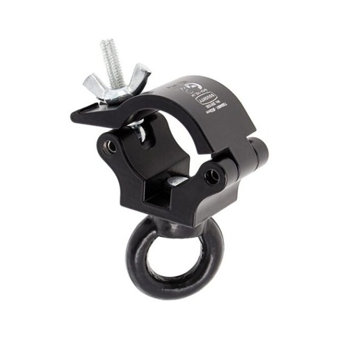 [T5884001] ATOM Hanging Clamp 32mm, mit Ringschraube, WLL 100kg, Schwarz