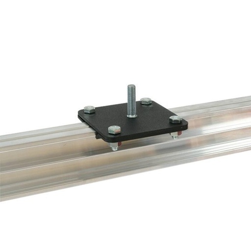 [T84125] STUDIO RAIL 60 plaque de suspension avec pas de vis M10, livrée avec plaques de fixation, CMU 100kg, noir